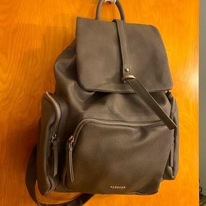 Topshop Faux Leather Gray Backpack!